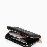 Кошелек жен 07-01-01 Июнь2526, 13*2*9 см, 2 отд+отд/молн, д/карт,черный