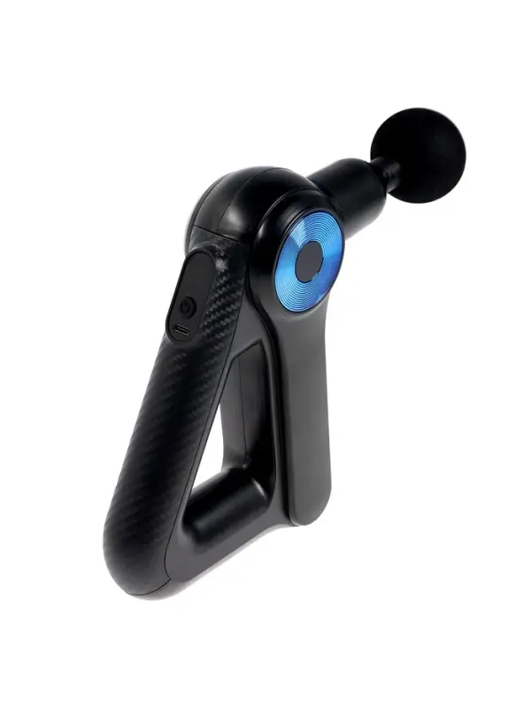 Массажёр для тела LEM-11, перкуссионный, 9 насадок, 9  режимов, черный