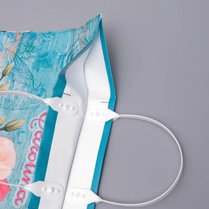 Пакет "Каролина", полиэтиленовый с пластиковой ручкой, 37х34 см, 80 мкм