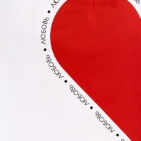 Пакет подарочный крафт "Любовь" 26 х 11 х 32 См