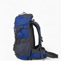 Рюкзак тур 65+5л, 30*20*53, отдел на шнурке, 5нар+2вн кармана, цвет синий