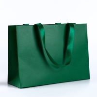Пакет подарочный &laquo;Изумрудный&raquo;, 28&times;20&times;10 см