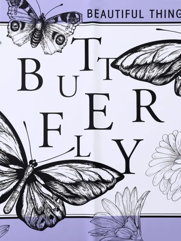 Пленка для цветов, &laquo;Бабочки&raquo;, лиловый, 57&times;57&plusmn;1 см