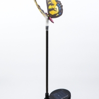 Штекер с подсветкой "Бабочка Адриа" желтая, 12х70см