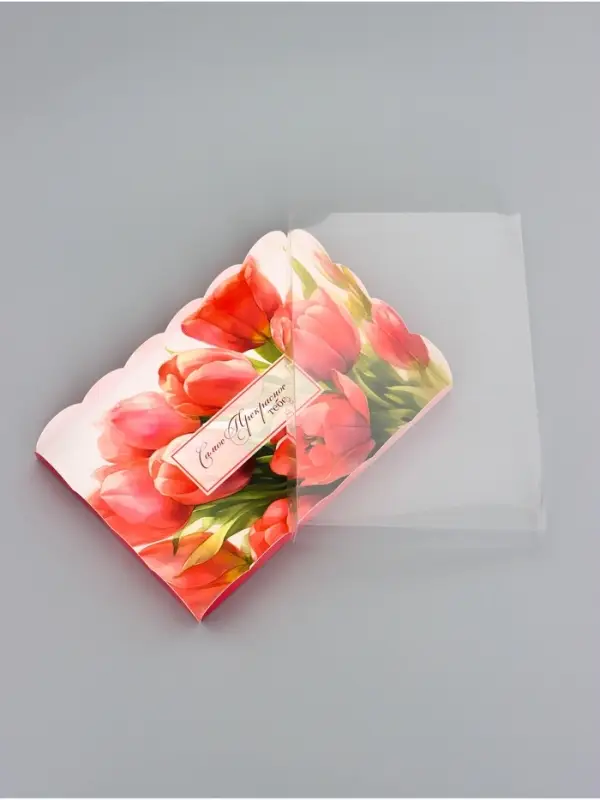 Коробка для печенья, &laquo;Тюльпаны&raquo;, 22&times;15&times;3 см