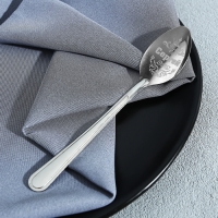 Ложка чайная с гравировкой с 23 Февраля &laquo;Сергей&raquo;, 3 х 14 см.