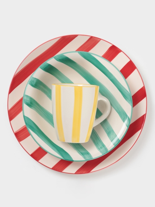 Тарелка Доляна "Райе" 19см, 19,5х2, цвет зеленый