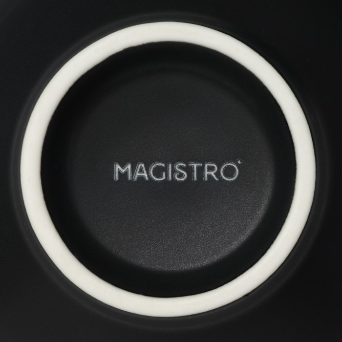 Набор салатников керамических Magistro Matt black, 250 мл, 11,5&times;5,6 см, 2 шт