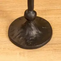 Подсвечник "Лава" 10х10х25 см, алюминий, цв. чёрный