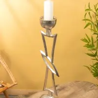 Подсвечник "Абстракция Человек" алюминий 21х13х73 см