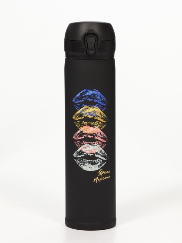 Термос, серия: Топ, "Мастер К. Яркая персона", 500 мл, черный