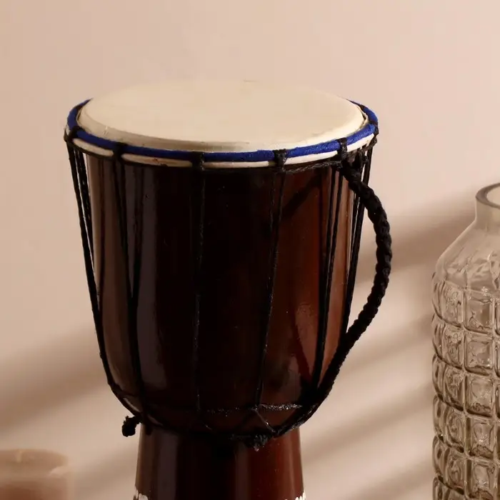 Сувенирный музыкальный инструмент "Барабан Джембе" 40х18х18 см