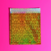 Пакет подарочный голографический с липкой лентой, "Звездное небо", 10x10+2 см набор 5шт