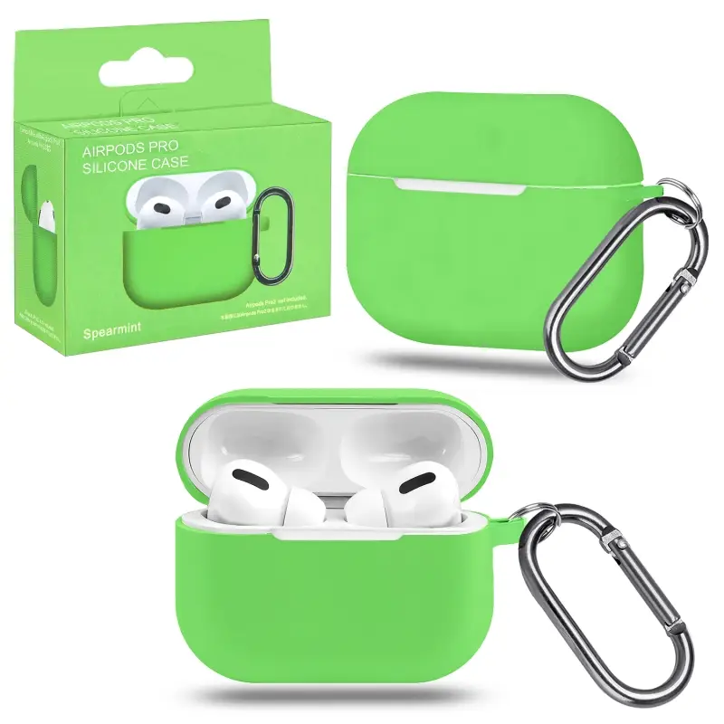 Чехол APods Pro с карабином №20 spearmint
