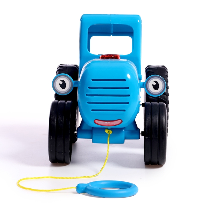 Каталка музыкальная &laquo;Синий трактор&raquo; с палкой