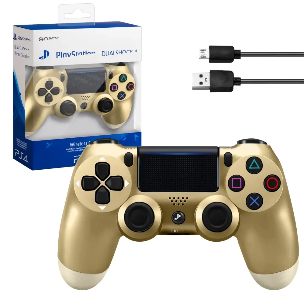 Джойстик PS4 DualShock беспроводной A золото