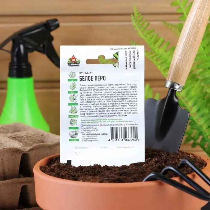 Семена Лук на зелень "Белое перо", ц/п,  0,5 г  серия ХИТ х3