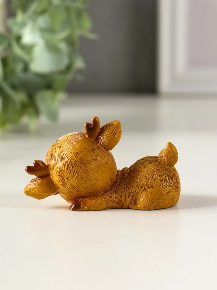 Сувенир полистоун "Милый спящий оленёнок" МИКС 7,2х3,3х3,8 см