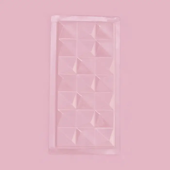 Форма для шоколада &laquo;Квадраты&raquo;, пластик, 20.5&times;10&times;1 см, прозрачная