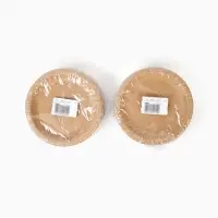 МП Тарелка одноразовая "Крафт" с бортом, картон, 18 см  (100 шт.)