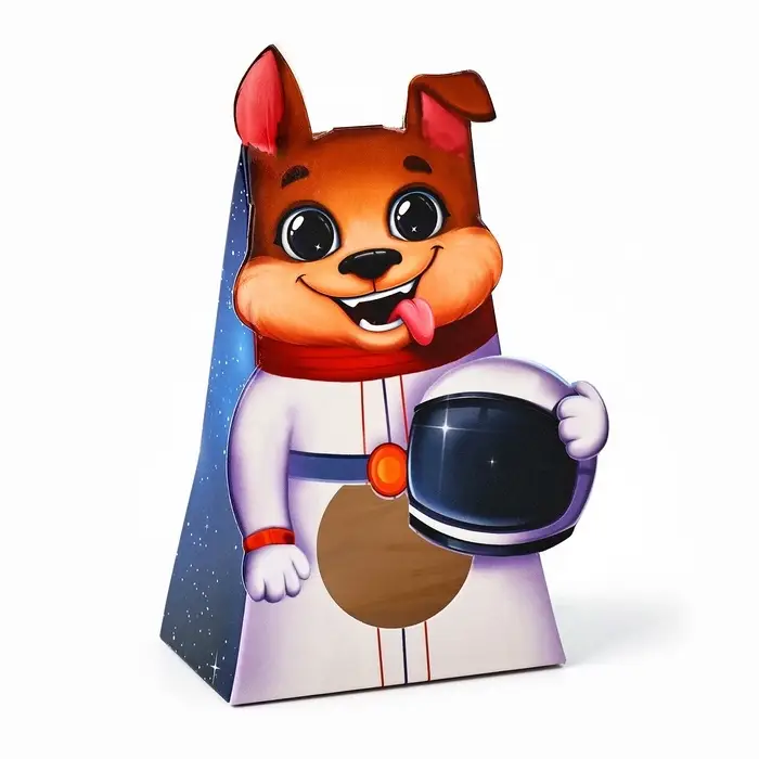 Коробка складная с окном &laquo;Космонавт&raquo;, 9 х 14 х 6 см