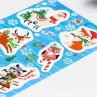 Наклейки новогодние &laquo;Лесные обитатели&raquo;, 10&times;16 см