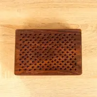 Шкатулка резная "Холи" 18х13х6 см, дерево шишам