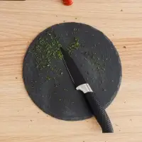 Нож кухонный с антиналипающим покрытием Доляна &laquo;Супер-блэк&raquo;, лезвие 8.5 см, чёрный