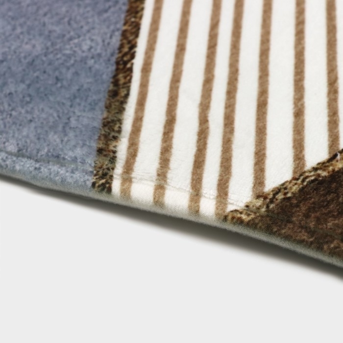 Коврик для ванной и туалета Доляна &laquo;Мелаж&raquo;, 45&times;120 см