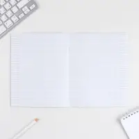 Тетрадь в клетку, 48 л., А5, на скрепке, блок №1 &laquo;Шрифтовые яркие&raquo; МИКС