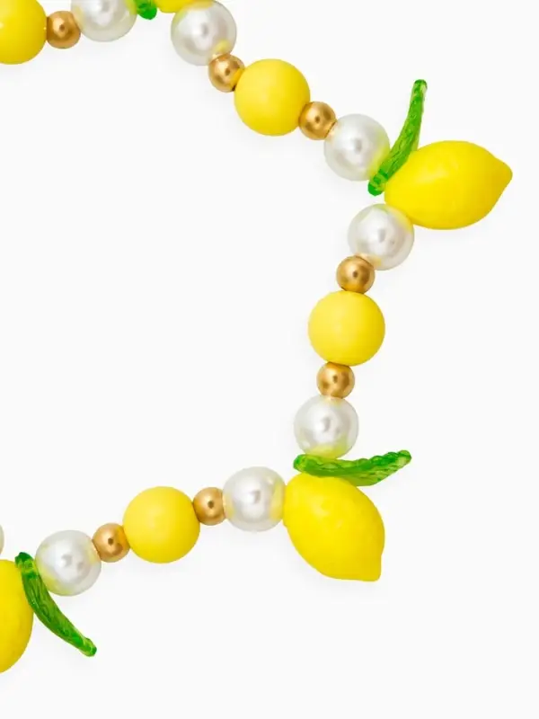 Браслет &laquo;Лимоны&raquo;, жёлто-белый в золоте