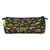 Пенал мягкий, 1 отделение, 85 х 200 х 65 мм, объёмный, Феникс "Арт-банан" чёрный/жёлтый 61899