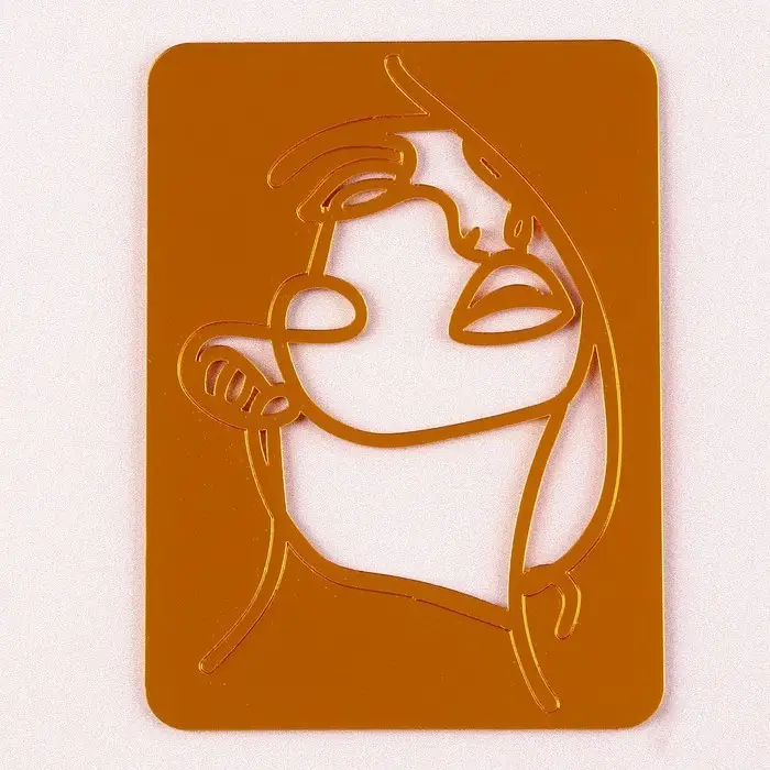 Топпер для торта &laquo;Девушка&raquo;, золотой