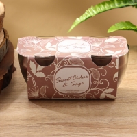 Набор свечей "SCENTED CANDLE" 100 гр, сидр+шалфей