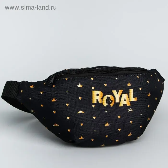 Сумка на пояс Princess, 25&times;6&times;13, отд на молнии, без подклада, черный