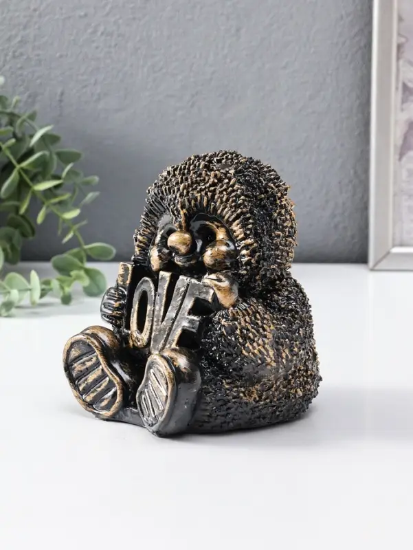 Копилка "Ёжик" 15 см, античный