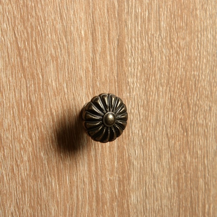 Ручка кнопка VINTAGE 012, цвет бронза, 8 шт TMP