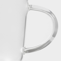 Кружка стеклянная "Кап", 450 мл,13х10х7,8см