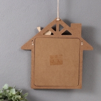 Панно МДФ "Меловая доска. Домик с птицей" с прищепками 1х28,5х29,5 см