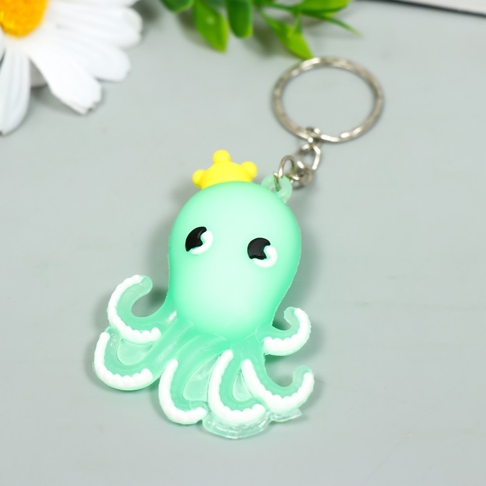 Брелок резина "Осьминожка в короне" МИКС 5х3,5 см