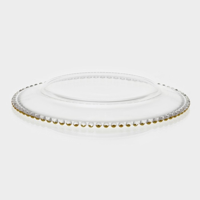 Тарелка - блюдо подстановочное &laquo;Орбита&raquo;, d=32 см, золотая