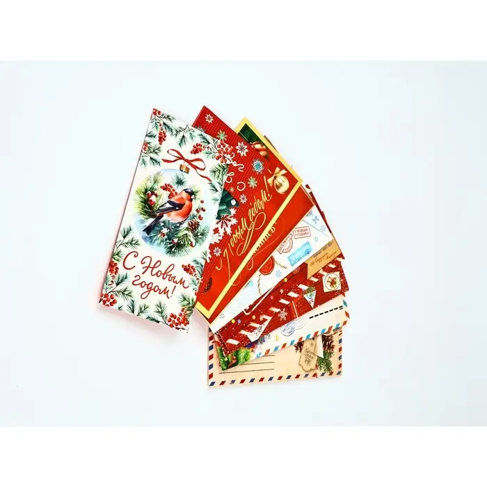 Набор конвертов &laquo;С Новым годом&raquo; 15 штук, 16,5 x 8 см