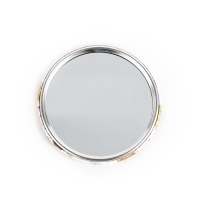 Зеркало карманное новогоднее &laquo;Новый год: Змея в цветах&raquo;, диам.7 см