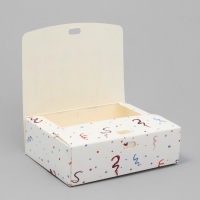 Коробка подарочная новогодняя складная &laquo;Шампанское&raquo;, 16.5 х 12.5 х 5 см, БЕЗ ЛЕНТЫ, Новый год