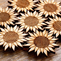 Подставка под горячее &laquo;Подсолнух&raquo;, D=11 см, можжевельник