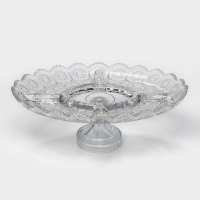 Ваза - менажница стеклянная на ножке MEY-JI, 36&times;23 см