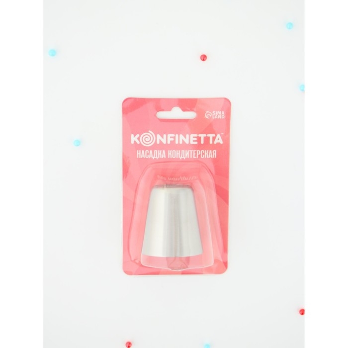 Насадка кондитерская KONFINETTA &laquo;Роза 10 лепестков пышная&raquo;, d=3,7 см, выход d=2 см, нержавеющая сталь