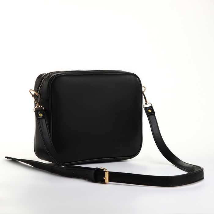 Сумка женская через плечо TEXTURA, маленького размера, цвет чёрный