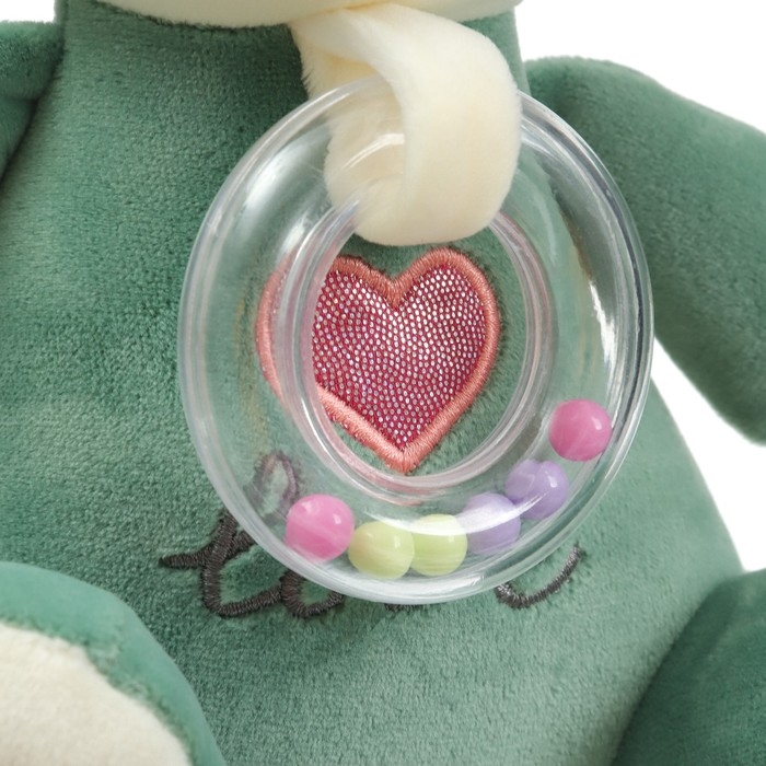 Подвеска музыкальная &laquo;Лягушастик&raquo;, заводная, с погремушкой, на кроватку, коляску, Крошка Я