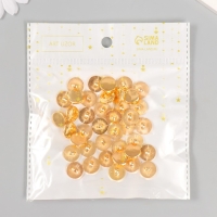 Пуговицы пластик на полуножке "Золото" 1,25 см набор 40 шт